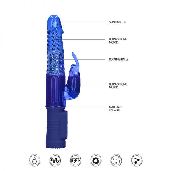 Rotador Rabbit 2 cm Azul de calidad