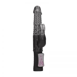 Rotador Rabbit 22 cm Negro de la marca SHOTS TOYS