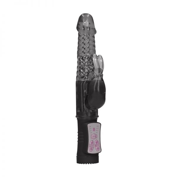 Rotador Rabbit 22 cm Negro de la marca SHOTS TOYS