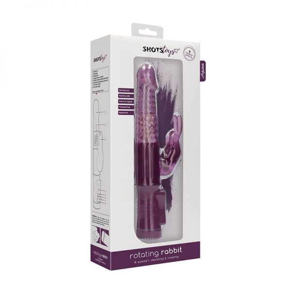 Rotador Rabbit 22 cm Purple fabricante SHOTS TOYS