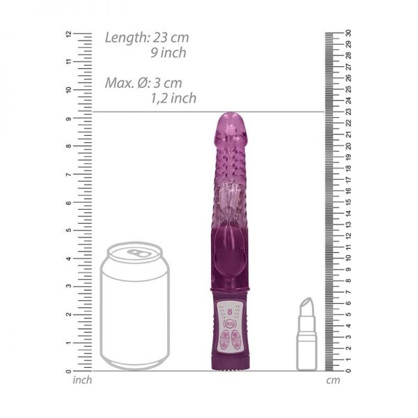 Rotador Rabbit 22 cm Purple marca SHOTS TOYS