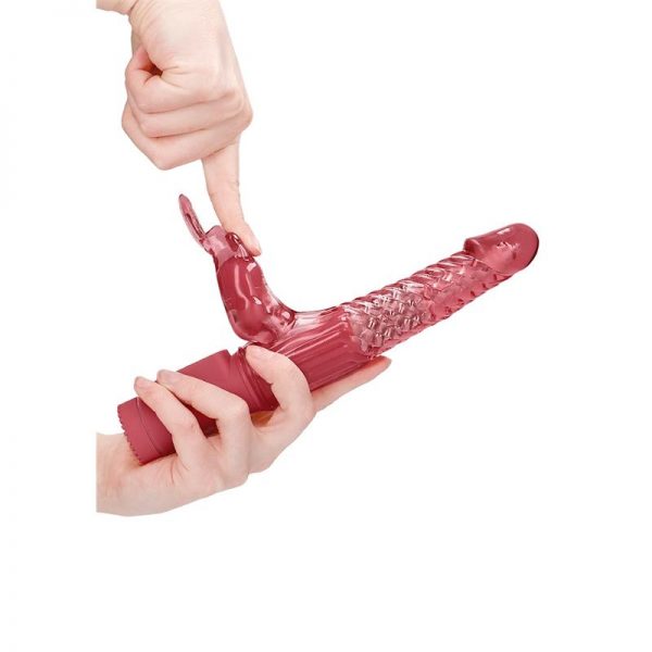 Rotador Rabbit 22 cm Rojo de la tienda erótica web www.tiendaeroticaweb.es