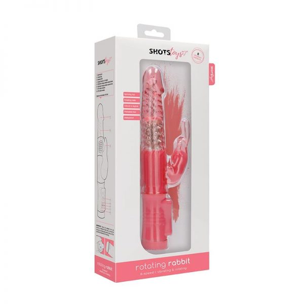 Rotador Rabbit 22 cm Rosa fabricante SHOTS TOYS