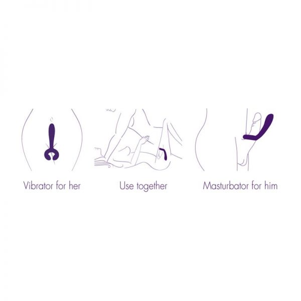 Rs - Icons Vibrador para Parejas Duo Púrpura en www.tiendaeroticaweb.es