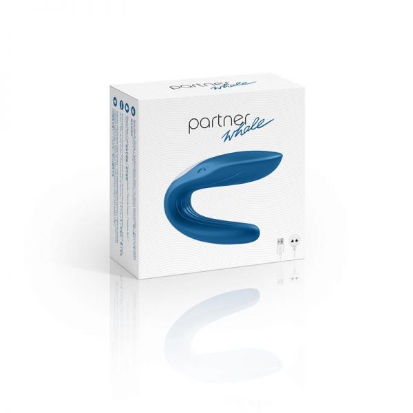 Satisfyer Vibrador para Parejas Partner Whale Azul en www.tiendaeroticaweb.es
