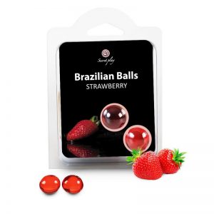 Secret Play Set 2 Brazilian Balls Aroma Fresa barato