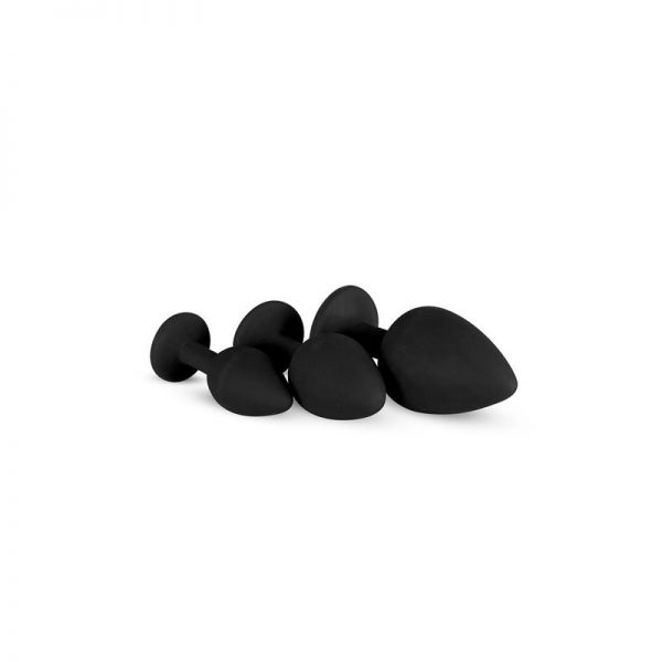 Set 3 Plug Anal con Cristal Silicona Rosa de precio barato