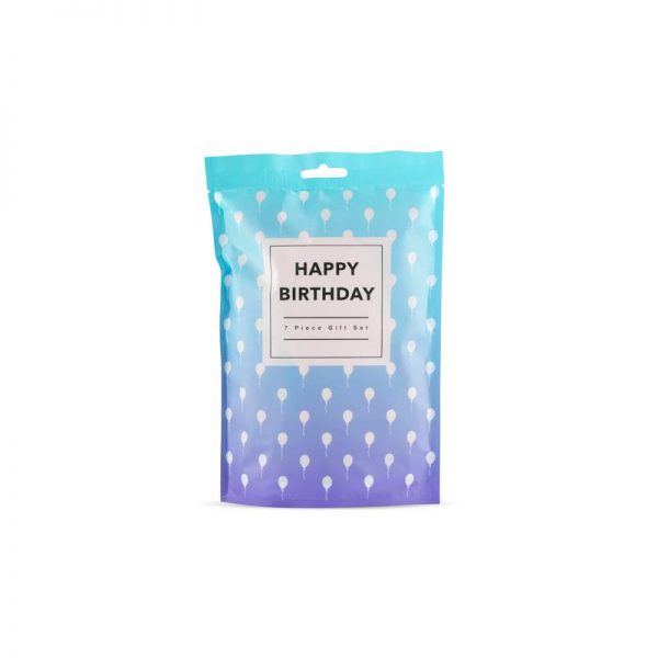 Set Feliz Cumpleaños diseñado por la marca LOVEBOXXX