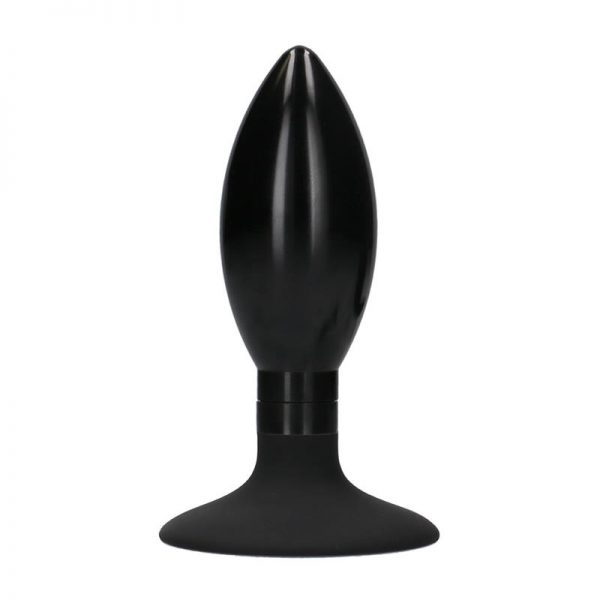 comprar Set Plug Anal y Ventosa Redondeada Grande Negro en sex shop online