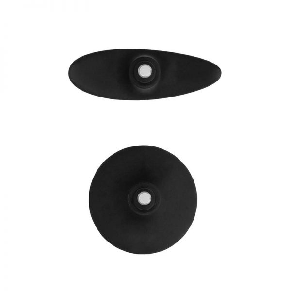 Set Plug Anal y Ventosa Redondeada Grande Negro en www.tiendaeroticaweb.es