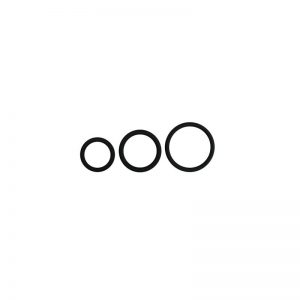 Set 3 Anillos para el  Pene - Negros diseñado por la marca EASYTOYS