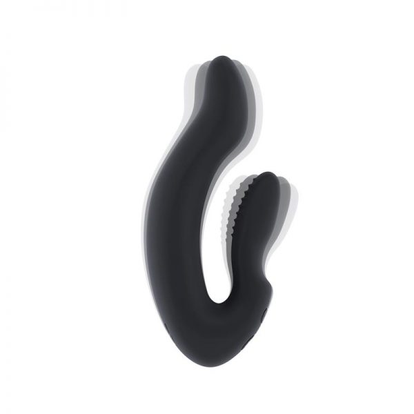 Shots Jil Vibrador para Parejas Hayden Negro de calidad