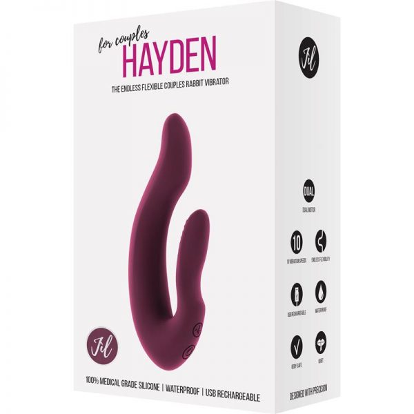Shots Jil Vibrador para Parejas Rosa Hayden marca JIL