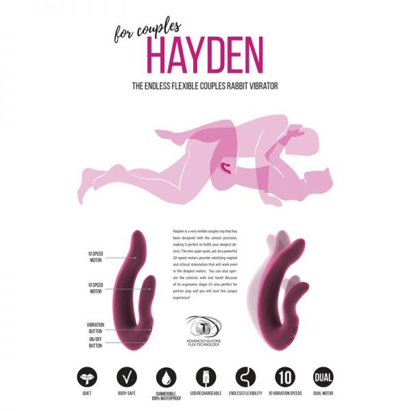 Shots Jil Vibrador para Parejas Rosa Hayden fabricante JIL