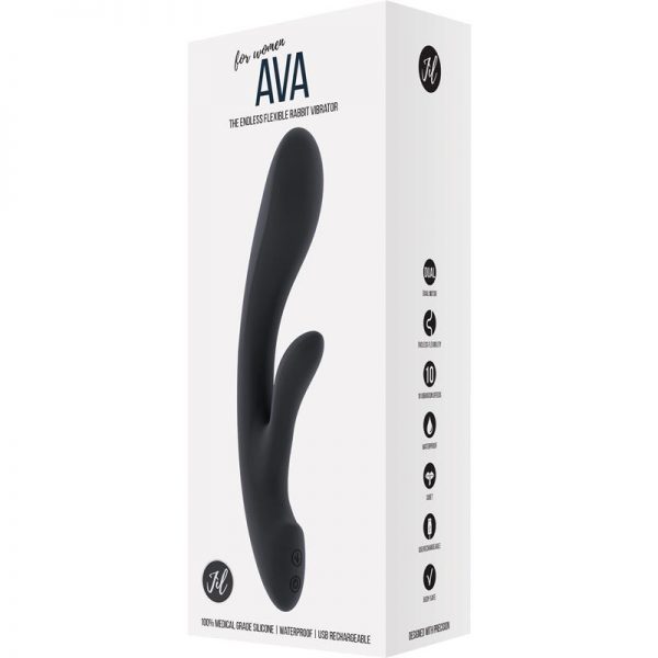 Shots Jìl Vibrador Ava Negro en www.tiendaeroticaweb.es
