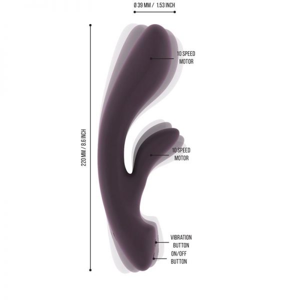 Shots Jìl Vibrador Ava Púrpura marca JIL