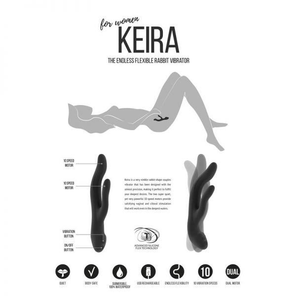 Shots Jìl Vibrador Keira Negro fabricante JIL