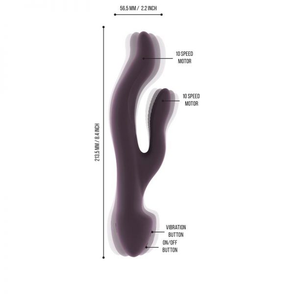 Shots Jìl Vibrador Keira Púrpura de calidad