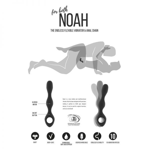 Shots Jìl Vibrador Noah Negro fabricante JIL