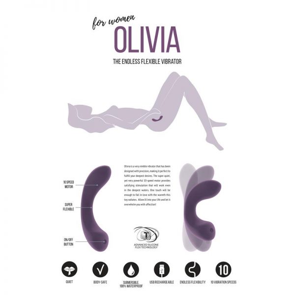 Shots Jìl Vibrador Olivia Púpura en www.tiendaeroticaweb.es