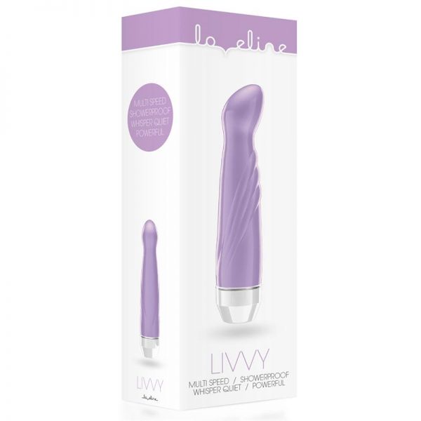 Shots Loveline Vibrador Livvy Púrpura marca LOVELINE