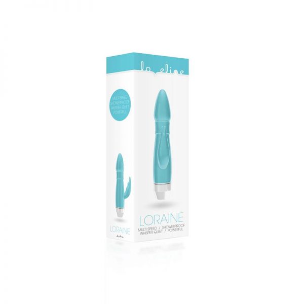 Shots Loveline Vibrador Loraine Turquesa marca LOVELINE
