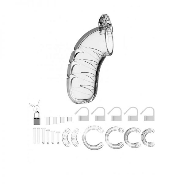Shots Man Cage Jaula para el Pene Color Transparente 12 cm de calidad