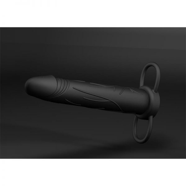 Shots Ouch! Anillo para Pene Realistic Treasure Negro en www.tiendaeroticaweb.es