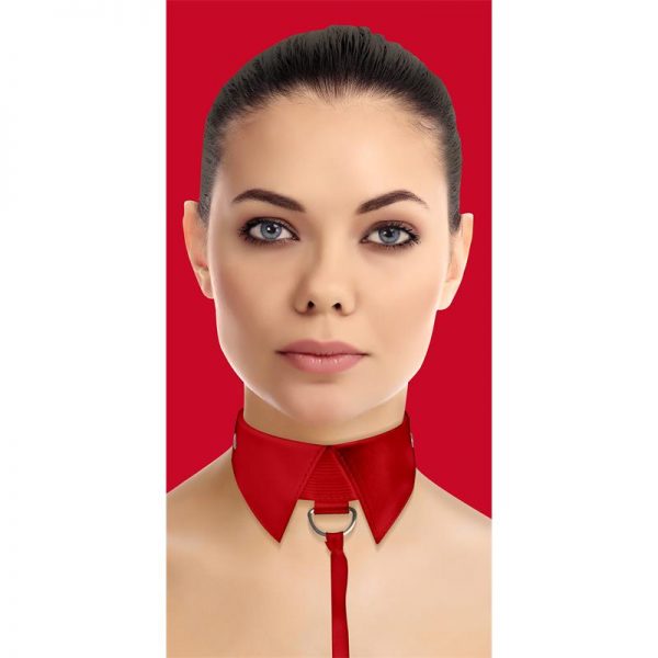 Shots Ouch! Collar Clásico con Correa Rojo de calidad