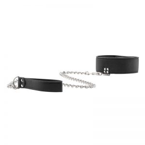 Shots Ouch! Collar Reversible con Correa Negro barato