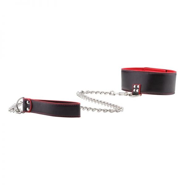 Shots Ouch! Collar Reversible con Correa Rojo de calidad
