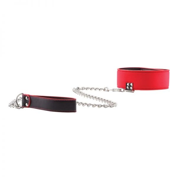 Shots Ouch! Collar Reversible con Correa Rojo barato