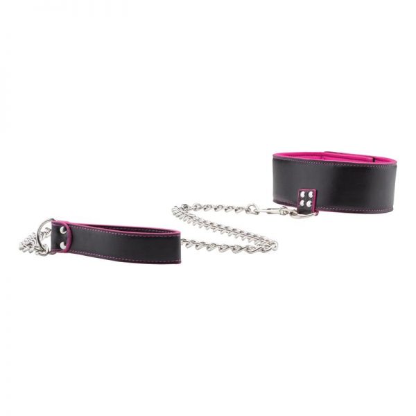 Shots Ouch! Collar Reversible con Correa Rosa fabricante OUCH!