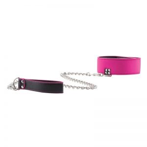 Shots Ouch! Collar Reversible con Correa Rosa barato