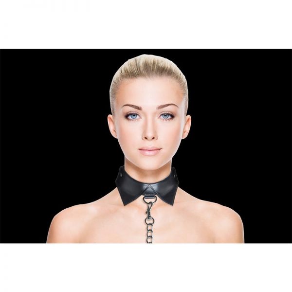 Shots Ouch! Collar y Cadena Negro de calidad