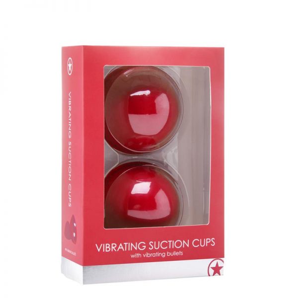 Shots Ouch! Copas de Succión Vibradoras para Pechos Color Rojo de calidad