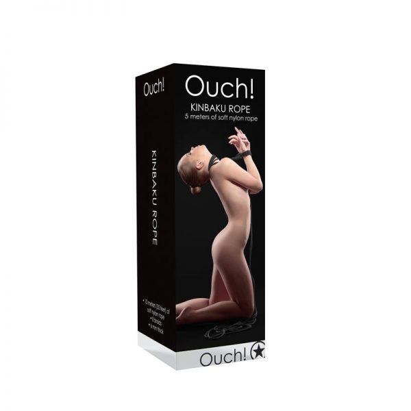 Shots Ouch! Cuerda Kinbaku 5 m Negro de calidad
