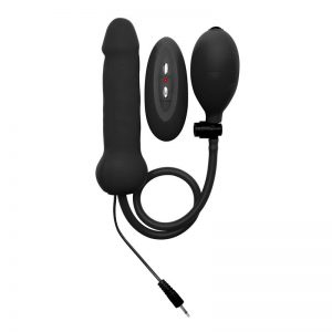 Shots Ouch! Dildo Vibrador Hinchable Negro barato