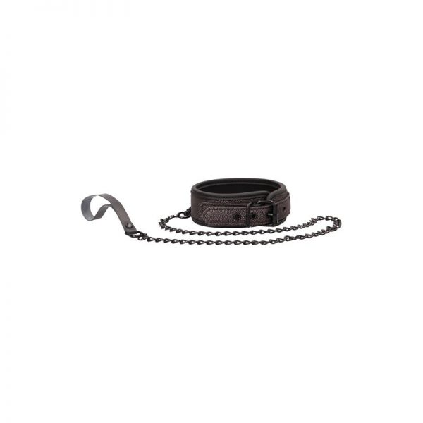 Shots Ouch! Elegance Collar con Correa Titanium Color Gris barato