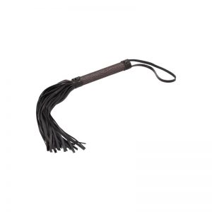 Shots Ouch! Elegance Flogger Titanium Color Gris barato