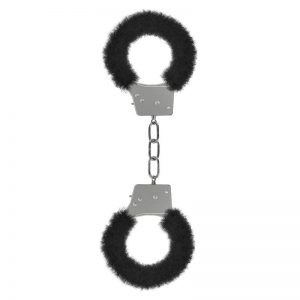 Shots Ouch! Esposas de Pelo para Principiantes Negro barato