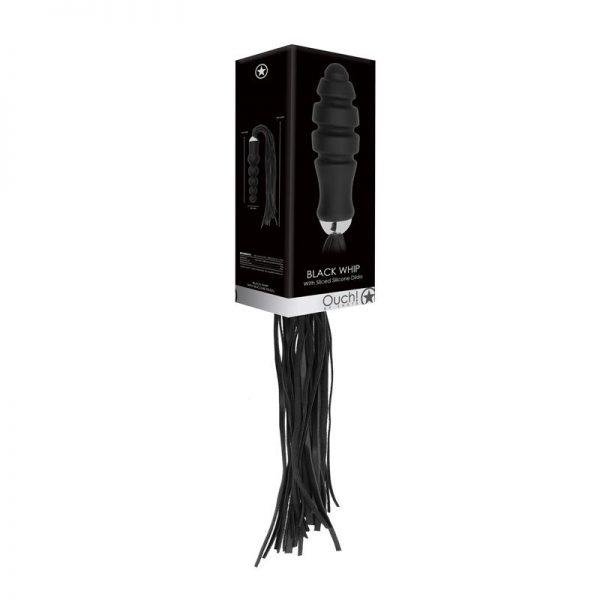 Shots Ouch! Flogger y Dildo Color Negro marca OUCH!