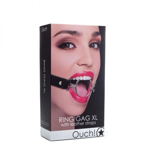 Shots Ouch! Mordaza con Anillo XL Negro de calidad