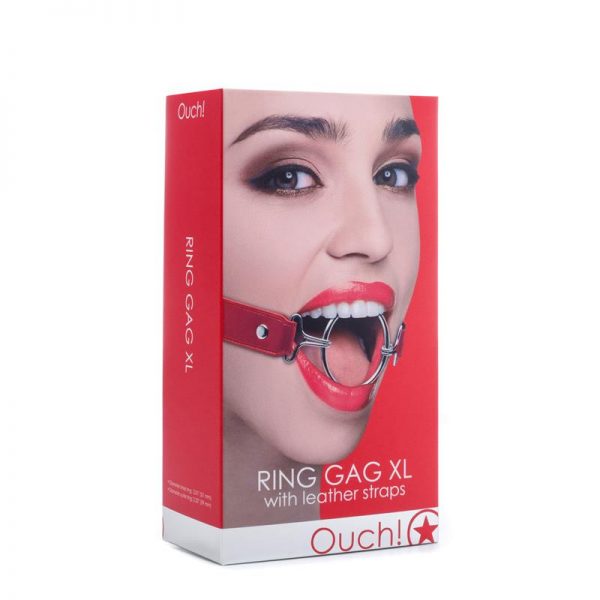 Shots Ouch! Mordaza con Anillo XL Rojo de calidad