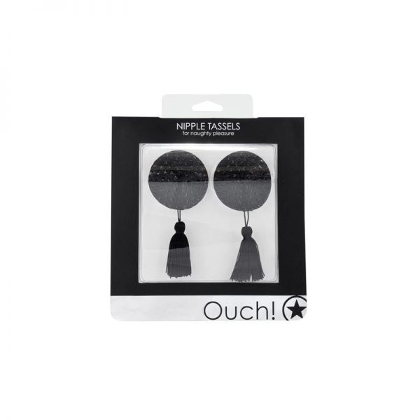 Shots Ouch! Pezoneras Redondas Color Negro de calidad