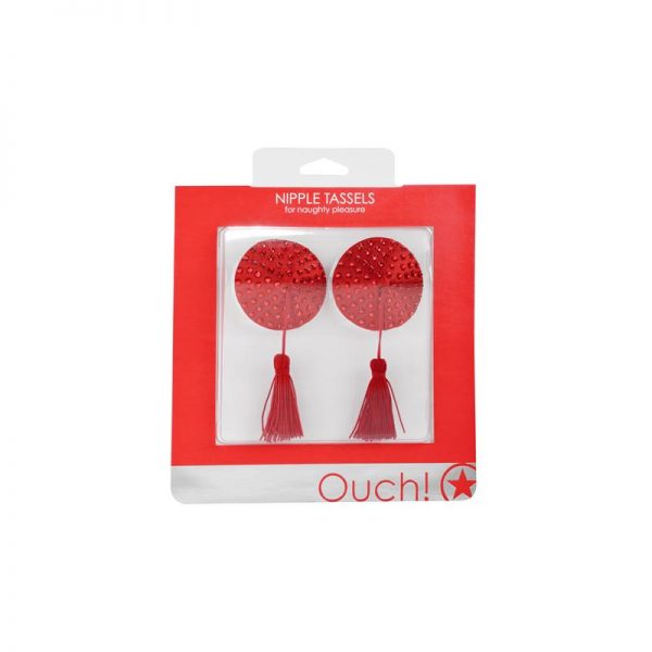 Shots Ouch! Pezoneras Redondas Color Rojo de calidad