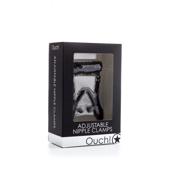 Shots Ouch! Pinzas Ajustables para Pezones Color Negro de calidad