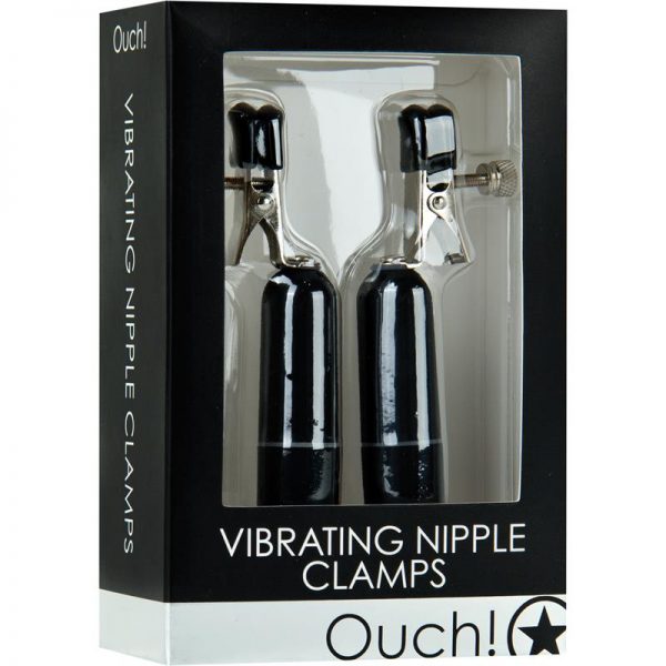 Shots Ouch! Pinzas Vibradoras para Pezones Negras de calidad