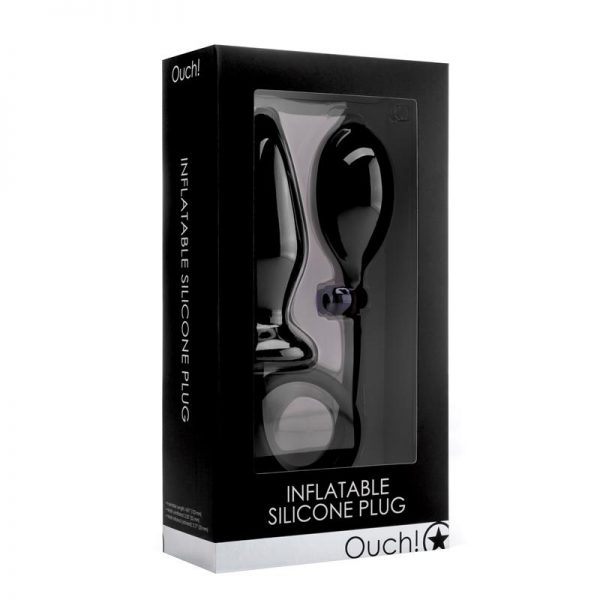 Shots Ouch! Plub Anal Hinchable Color Negro de calidad