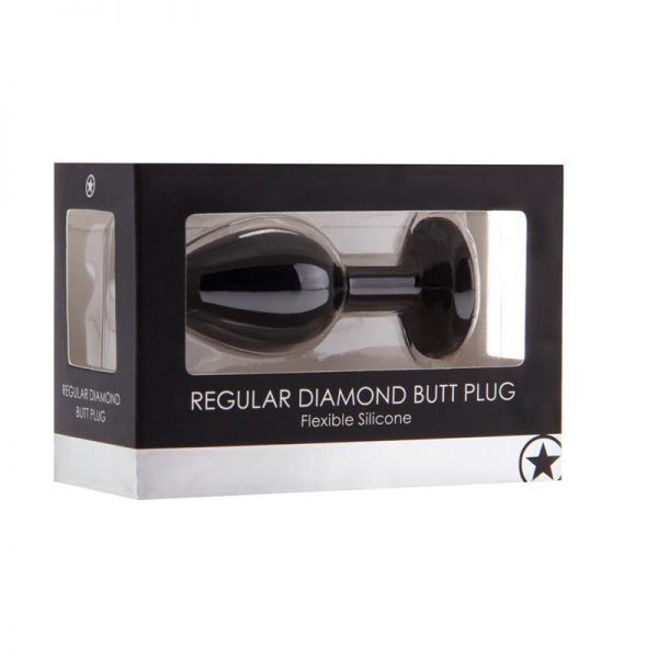 Shots Ouch! Plug Anal Diamante Negro de calidad